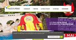 Desktop Screenshot of cc-vallee-herault.fr